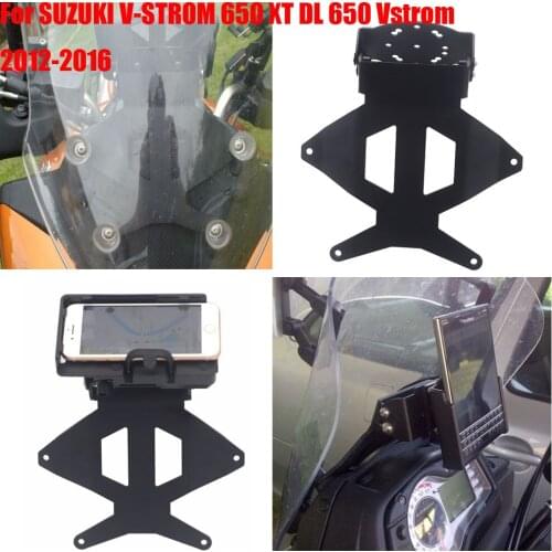 For SUZUKI V-STROM 650 XT DL 650 Vstrom 2012-2016 New Motorcycle Bracket Mobile Phone GPS Board Bracket Mobile Phone Holder USB