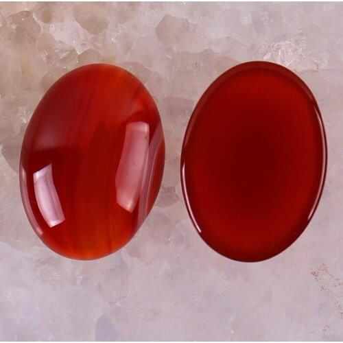 30x22MM Red Carnelian Bead Oval Cabochon CAB GEM Jewelry For Gift Making (2pcs/lot) H060