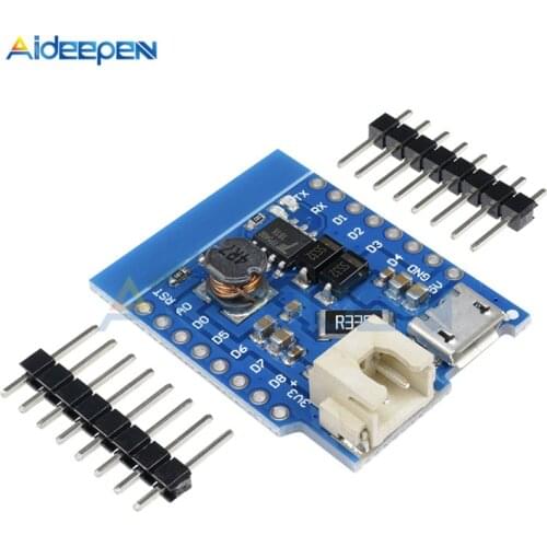Mini Lithium Battery Shield Charging Boost Module For Wemos D1 Single lithium battery 3.3V-4.2V to 5V With Pins LED Indicator