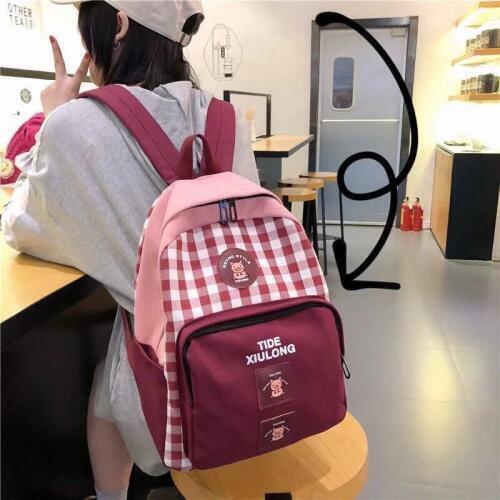 Fashion Womens Backpack Canvas Backpack Women Fashion Bag Designer Bag Teen Girl Travel Mochilas 2019