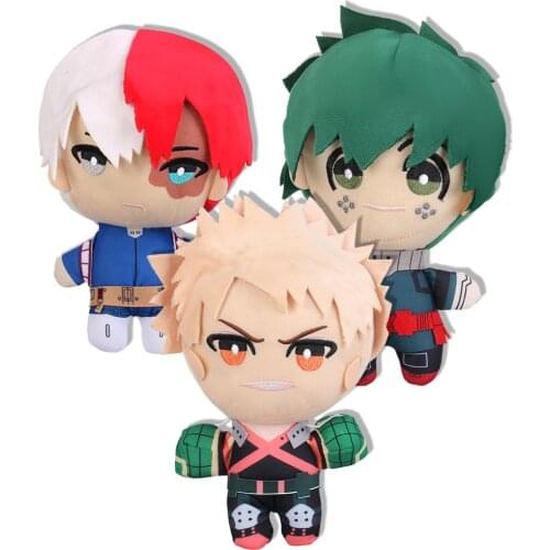 My Hero Academia Stuffed Toys Dolls with Keychain Izuku Katsuki Shoto deku Boku no Hero Academia Plush Toys Size 10/23cm