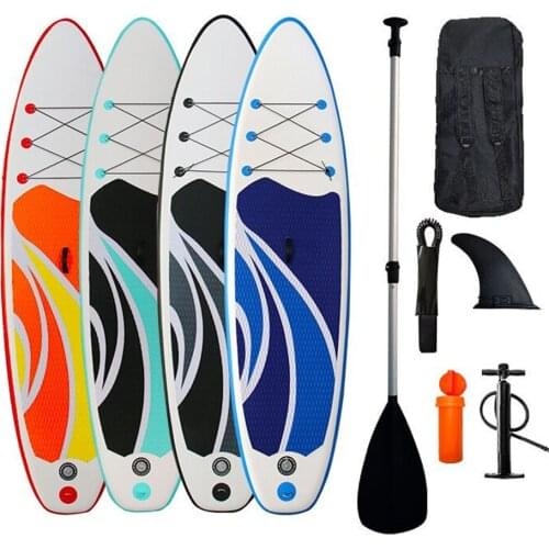 Inflatable Stand Up Paddle Board (6 Inches Thick) with Premium SUP Accessories & Carry Bag | Wide Stance, Bottom Fin