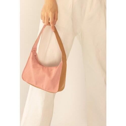 2020 new women bag Korean Nylon Bucket Fashion ladylike Zipper Soft Patchwork handbag high-capacity women bag