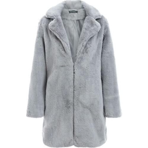 New Womens Fur Coats 2020 Winter Lady Trendy Outerwear Solid Thick Warm Faux Fox Fur Jackets Casual Large Size Female Mujer