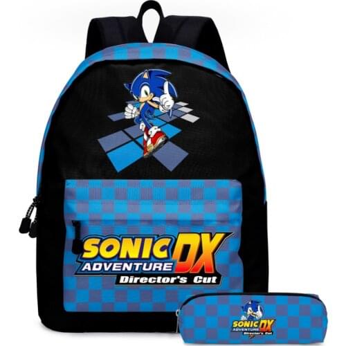 Teenager Cartoon SONIC RACING Casual Backpack Boys Girls Children Schoolbags Kids Toddler Backpack Infantil Mochila