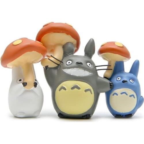 SaiDeKe Resin Hayao Miyazaki Totoro Figurines mini flower pot ornaments fairy Potted Garden moss gnome decoration Miniatures