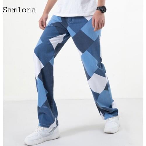 Свободные джинсы для мужчин Samlona China At AliExpress