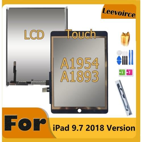 LCD Screen Panel For iPad 9.7 2018 Version A1893 A1954 For iPad 2017 A1822 A1823 For iPad 6 6th Gen LCD Assembly 100% Tested