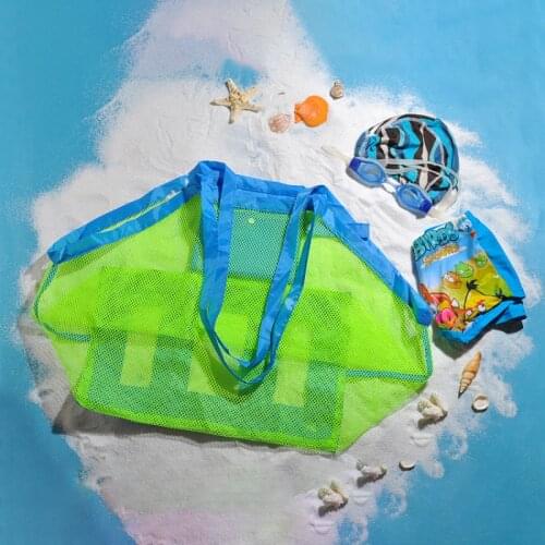Mesh Beach Bag Extra Large Beach Bags and Totes Tote Backpack Toys Towels Sand Away Water Sports Beach Pool accessories