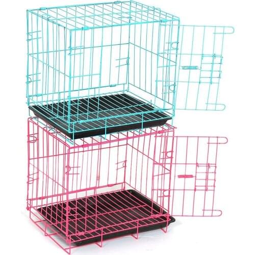 Folding With Toilet Dog Cage Teddy Poodle Small And Medium Dog Cat Cage Rabbit Cage Pet Cage)