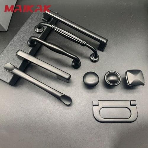 Modern Cabinet Handles Solid Aluminum Alloy Door Knobs And Handles Kitchen Cupboard Pulls Drawer Knobs Furniture Handle Hardware