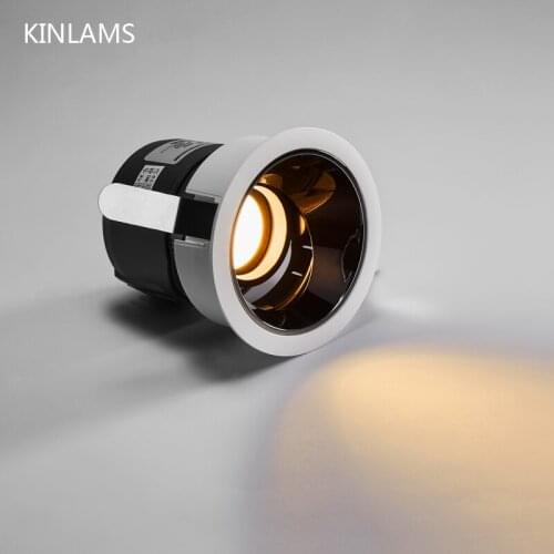 Spotlight 24° Anti-glare Led Luminaires Ceiling Light Household Embedded COB Living Room Wall Washer Without Main Downlight