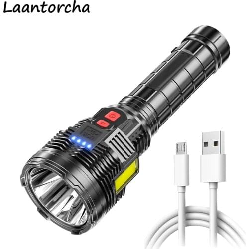 USB Rechargeable Powerful flashlight Portable Ultra Bright Torch High power led flashlights Outdoor Camping Hunting Flashlight