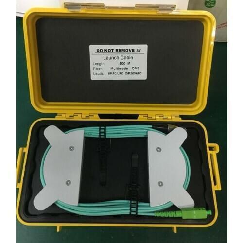 Multimode OM3 500M OTDR Dead Zone Eliminator,Fiber Rings ,Fiber Optic OTDR Launch Cable Box MM OM3 500M Free shipping