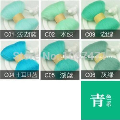 Needlework Quality wool strip wool felt poke fun statehood 10g Teal felting wool,10g/piece ,6piece/lot Free shipping
