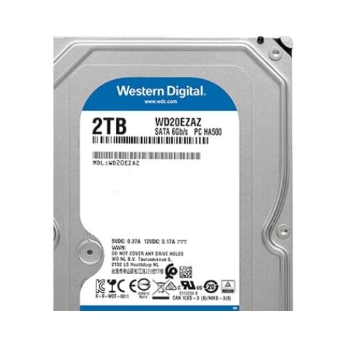 WD WD20EZAZ 2TB 3.5 Inch 5400RPM 256MB Cache SATA III Internal Hard Drive HDD