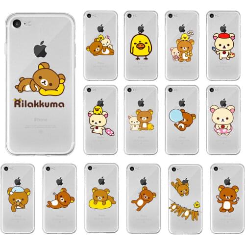 Yinuoda Rilakkuma Customer High Quality Phone Case for iPhone 5 5Sx 6 7 7plus 8 8Plus X XS MAX XR 11 pro max