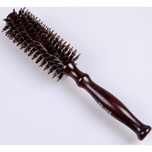 1Pcs Pro Salon Hair Brush Wood Handle Fluffy Bristle Comb Dish Hairdressing Hairstyle Barber Scalp Massage Hair Styling Tool