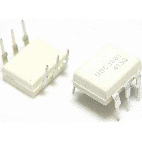 10PCS IC MOC3061 DIP-6 Zero-Cross Optoisolators Triac Drive NEW