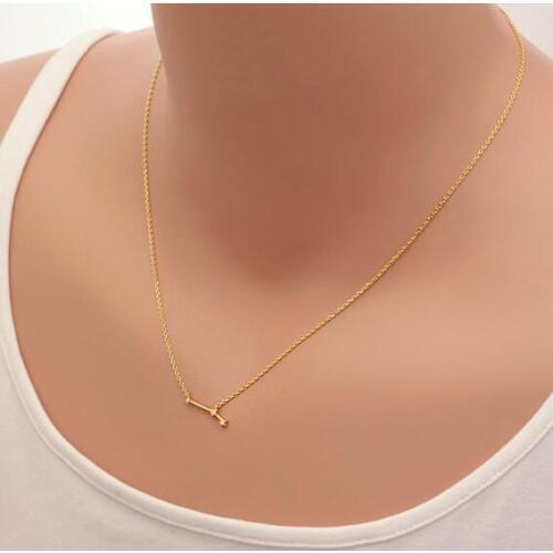 10PCS Latest Chain Designs 2017 Aries Zodiac Sign Astrology Necklace Constellation Astrology Necklace for Women Gifts XL213