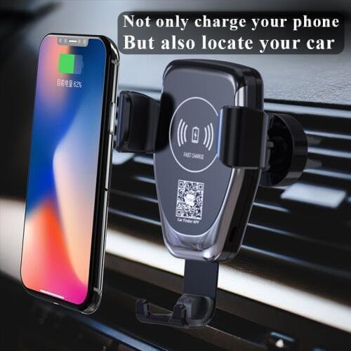 100PCS E-Faith Car Mount Qi Wireless Charger For iPhone X/8 Visible Fast Wireless Charging For Samsung Galaxy S9/S9+ S8 Note 8