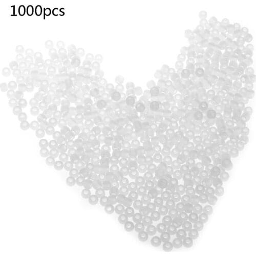 1000Pcs UV Bead Color Change UV Reactive Plastic Pony Beads Glows in Dark Beads