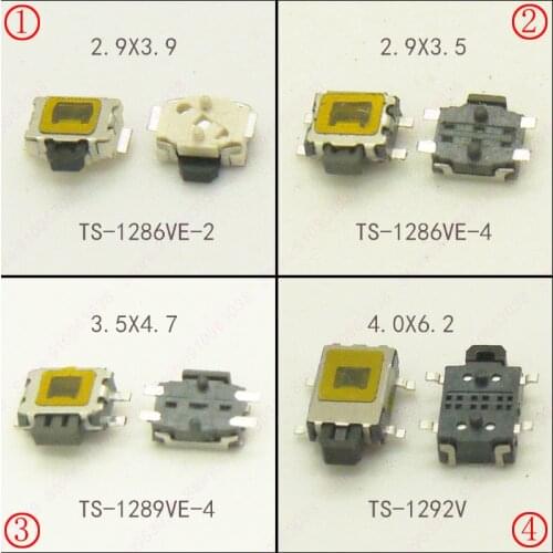 10pcs 12V Side Push Button Switch Momentary Tact Switch 4pin SMD 6.2x4.0mm for phone/MP4/keys