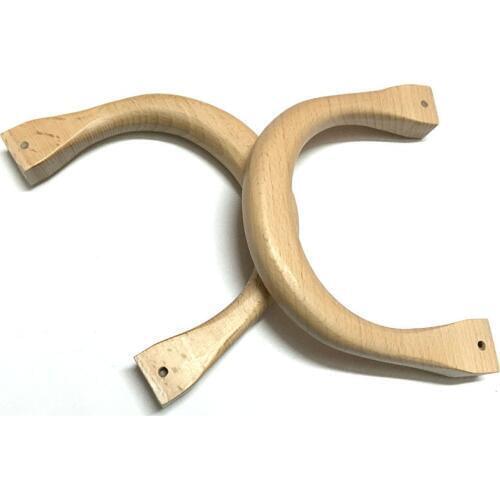 4 inches (10cm) Natural Wooden Handle, Purse Frame