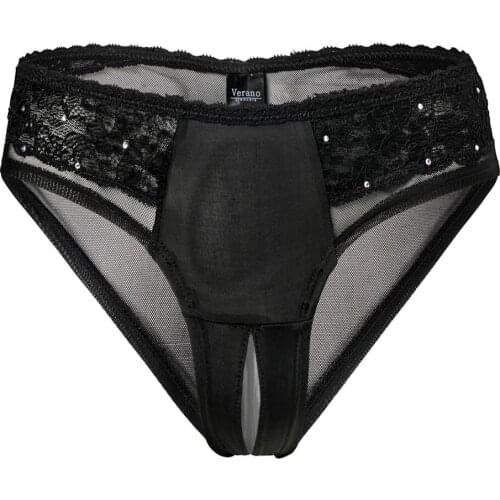 2021 Black Fashion Briefs Sexy Panties for Women Mesh Transparent Lace Panties Middle-waist Ultra Thin Hot Sale Girl Underwears