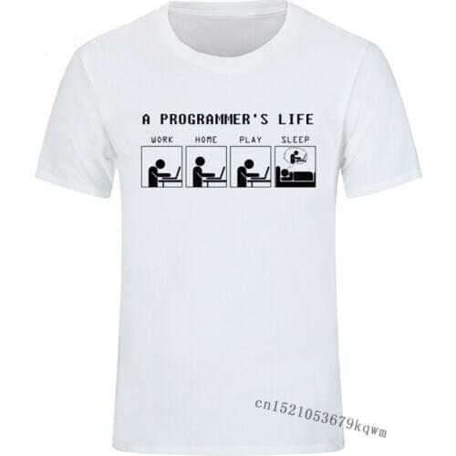 Computer Code Programmer Life T Shirt Engineer Programmer Tshirt Vintage Aesthetic Mens Printed New Tees Drop Shipipng