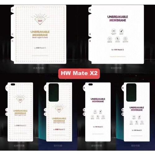 HD&Matte Front and Back Full Cover Membrane Unbreakable Hydrogel Film for Huawei Mate X2 Mate XS TPU Screen Protector