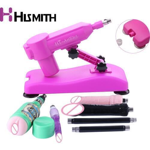 Hismith Water Injection Sex Machine with Free 3 Dildos Masturbation Cup Extension Rod Suction Cup Dropshipping AU EU US UK Plug