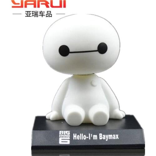 Creative white shake head doll car ornaments decorations accessories cute little doll