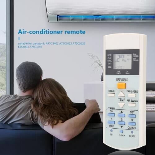 Lightweight Space-saving Air Conditioner Remote Control for PANASONIC A75C3623 A75C3407 A75C3625 KTSX003 Accessories