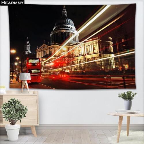 London View Tapestry Wall Hanging Decor Christmas Wall Tapestry Show Piece For Home Decoration Camping Tent Travel Sleeping Pad
