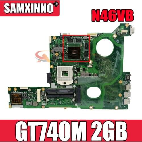 N46VB GT740M 2GB VRAM Mainboard REV 2.3 SLJ8E HM76 For ASUS N46VZ N46VJ N46VM N46VV N46VB Motherboard 100% Tested
