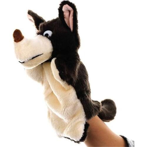 Lovely Animals Kids Plush Doll Hand Puppets Childhood Animals Shape Story Tell Pretend Playing Dolls Toys For Children