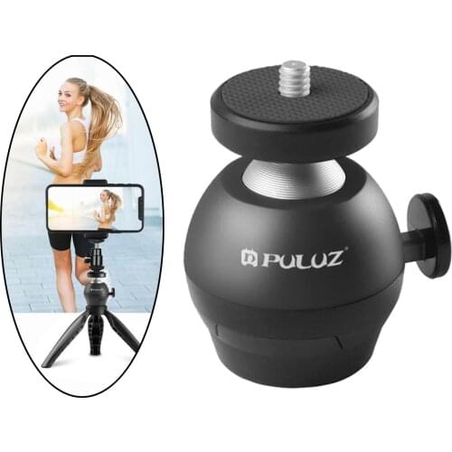 Mini Ball Head 1/4 inch Screw Adapter 360 Swivel for DSLR Camera Screw Tripod Mount