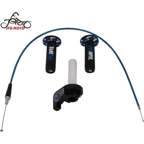 Motorcycle Grips With 1/4 Quick Turn Throttle Settle 950MM Throttle Cable For Handlebar Motocross Parts Dirt Pit Bike