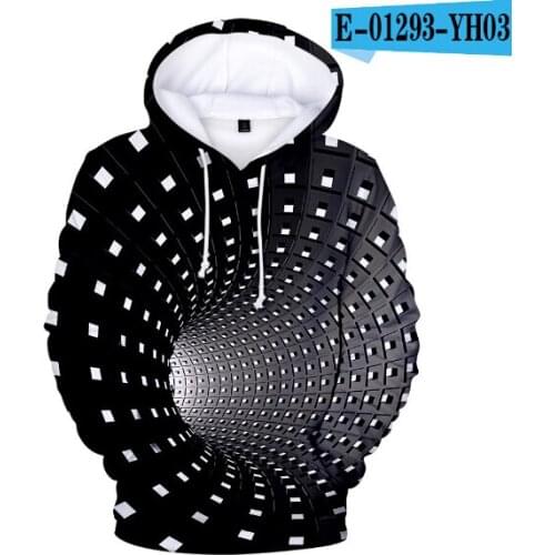 Men/Women Black Tie Dye Hoodies Sweatshirt Casual Magic Swirl Pattern 3D Sweat Tops Kids Hoondie Autumn Winter Polluvers