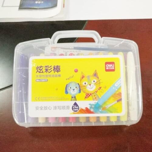 Childrens oil painting stick 12/24/36 crayon color dazzling stick 72076/72077/72078