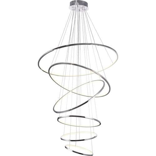 ETL cETL CE L4u HALO Circular Gold Luxury Custom Design Modern Chandeliers Pendant Lamp Circle Ring LED Chandelier Light