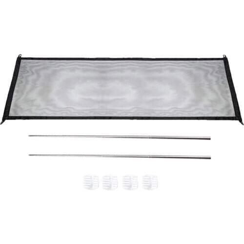 Walk Through Pet Gate with Small Pet Door Includes Extension Kit Pressure Mount Kit and Wall Mount Dogs Mesh Gate Fence