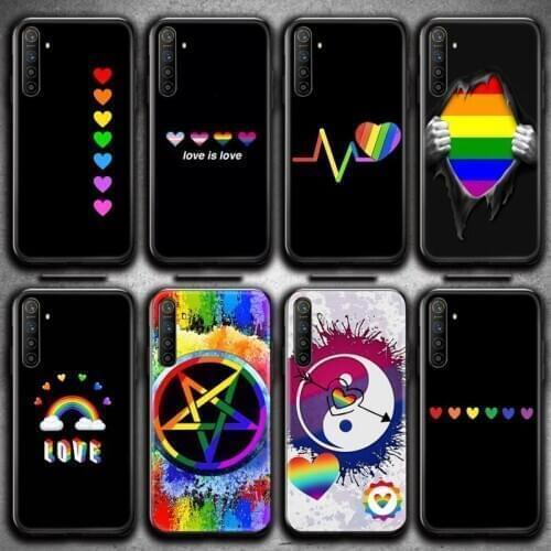 Rainbow Gay Lesbian LGBT Phone Case For OPPO Realme 6 Pro Realme C3 5 Pro C2 RENO2-Z A11X