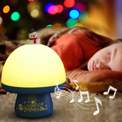 Christmas Starry Sky Projector Night Light Cartoon Santa Snowman Xmas Tree USB Rotatable Music Projection Lamp Decor