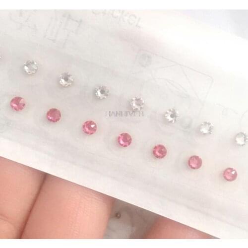 Crystal magnetic ear acupressure, ear seed, Colored Crystal, EAR BEADS FOR AURICULAR ACUPUNCTURE 40 pcs pellets for weight loss