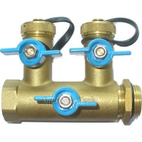 Self-Designed and Produced Brass Pre-fill Surge Valve Three Head 3/4 inch for Split Solar Water Heater