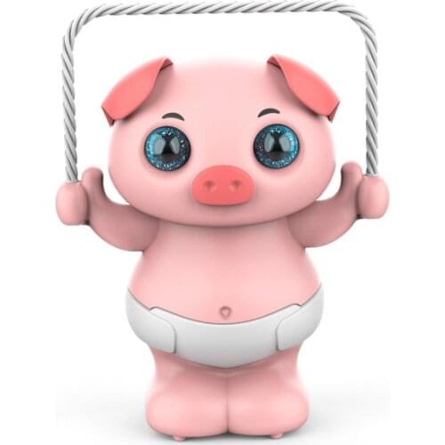 Cute Electric Puppy Wake Up Skipping Bright Color Music Light Skipping Dance Claping Hands Cartoon Electric Puppy Pig Toy