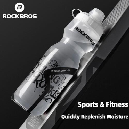 ROCKBROS Cycling Water Bottle Ultralight Plastic Portable Large Capacity Outdoor Sports MTB Road Bike Kettle Bicycle Accessories