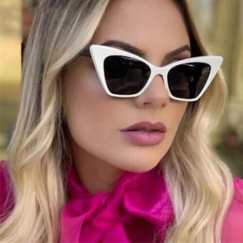 Veshion Square Cat Eye Sun Glasses Luxury Brand Travel Shades Sunglasses Women Vintage Retro Oculos Lunette De Soleil Femme